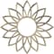 Ekena Millwork Daisy Architectural Grde PVC Pierced Ceiling Medallion, Antiqued Pale Gold, 28"OD x 9 3/4"ID x 3/4"P CMPP28DAAPG - alternate 1